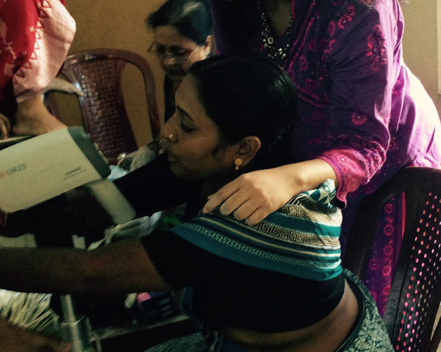 Visiting a Cervical Cancer Screening Camp, rural India