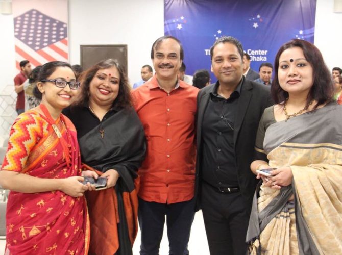 At American Center on the occasion of Int Mother Language Day