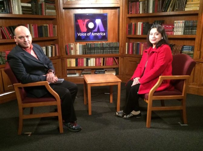 At an exclusive interview with VOA Bangla Washington DC