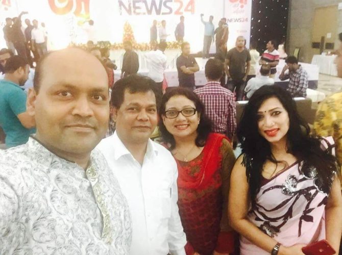 At a get together of NEWS24 channel