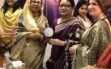 Receiving crest as speaker from Women and Children Affiars Minister of Bangladesh