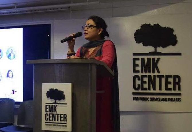 Speaking at EMK center on Men and Menstruation