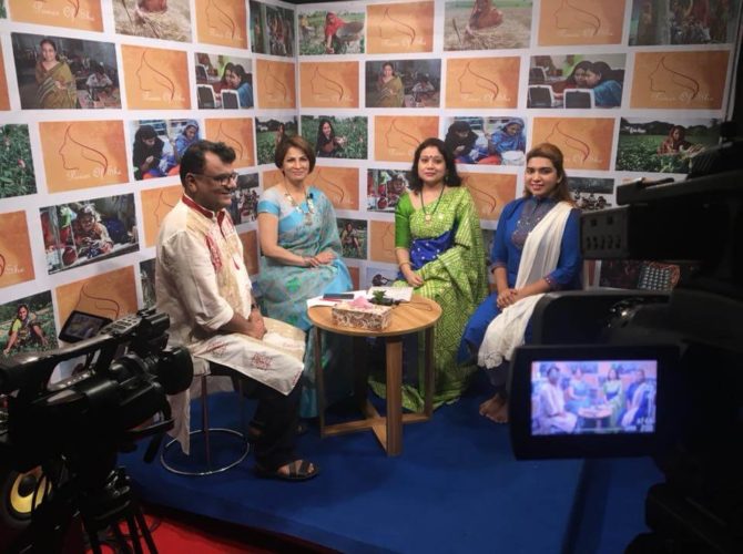 at a talk show on reduction of custom duty of sanitary napkin